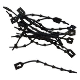 Rubber clamps, for bamboo stick, length 12 cm, 1 piece